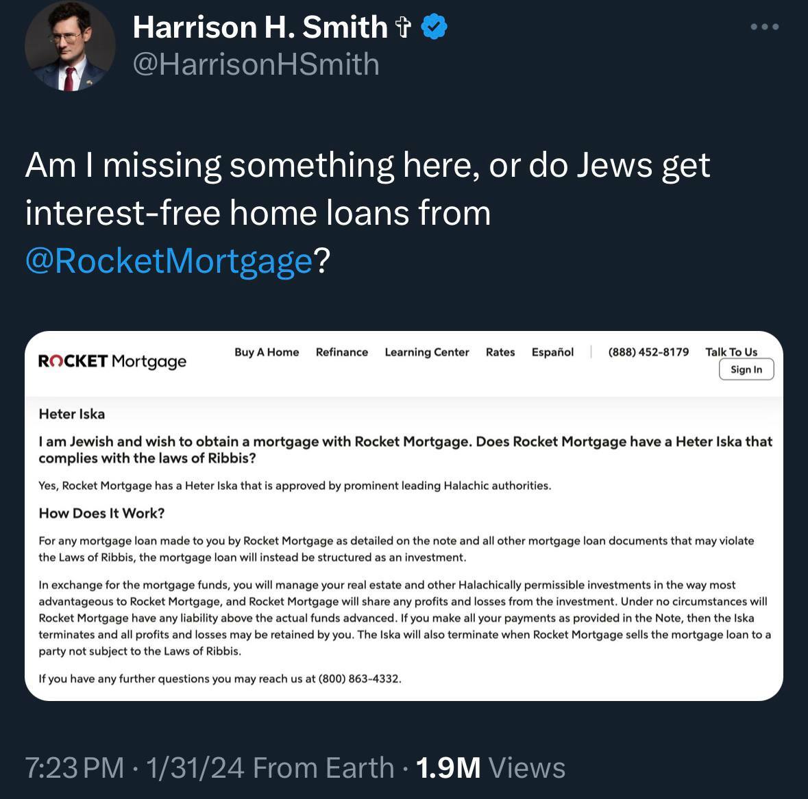 Rocket mortgage jewish loans