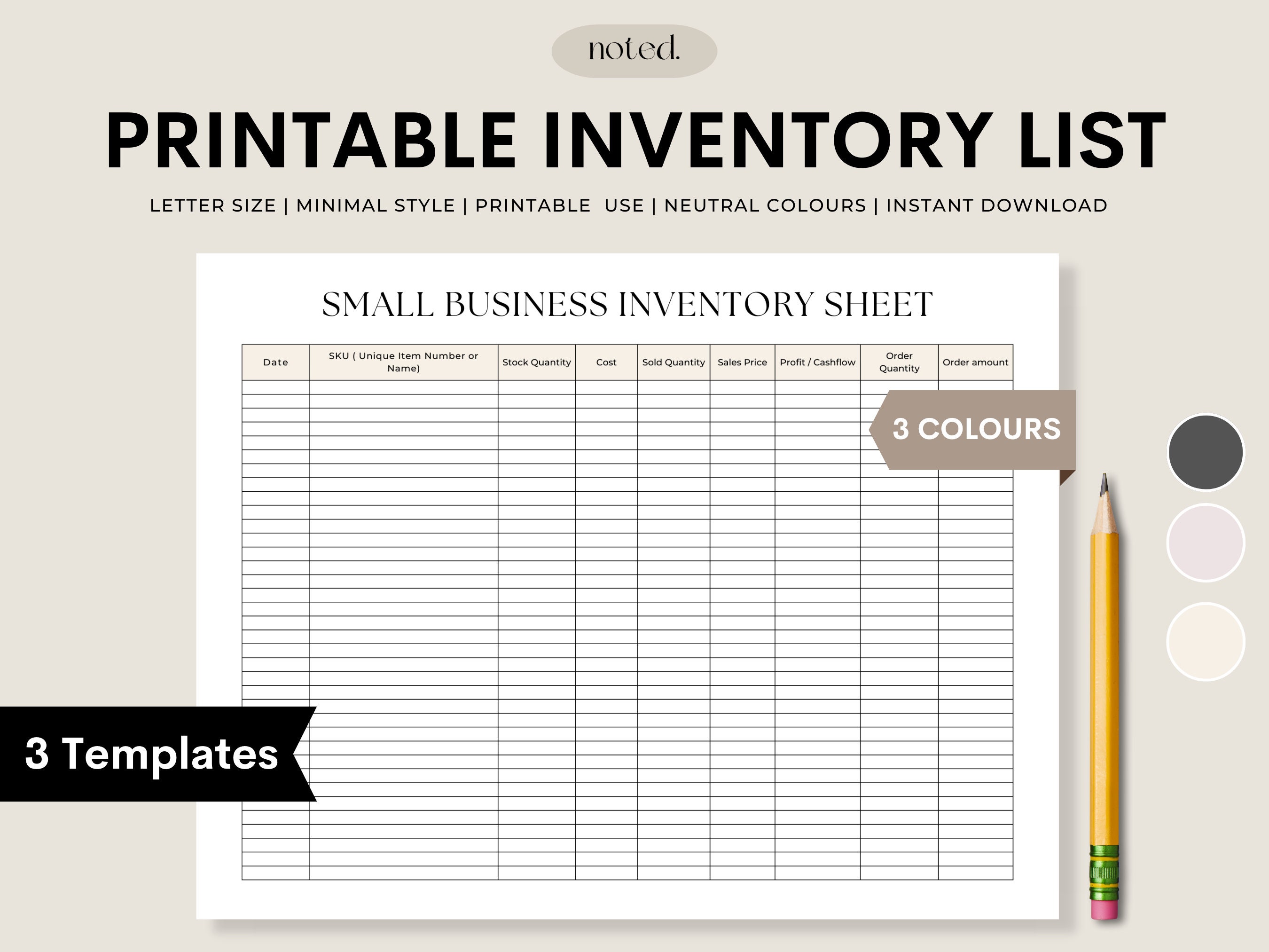 Business inventory
